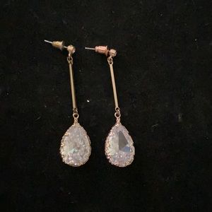 Tear drop dangle earrings